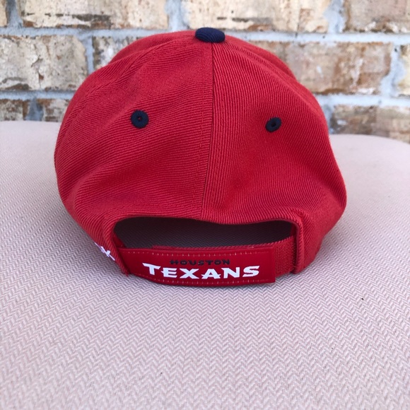 NFL Onfield Rebook Houston Texans Red Blue White Adjustable Back Strap Hat Cap - Picture 5 of 13